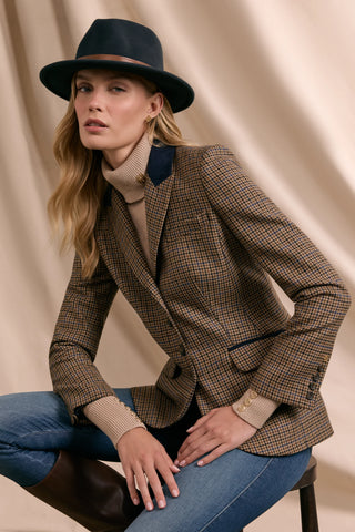 HACKING JACKET - ABBOT CHECK TWEED