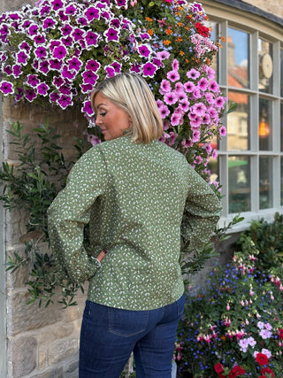 Talia - Olive Green Ducks