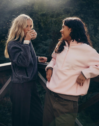 Polar Half Zip Fleece - Ballet Pink
