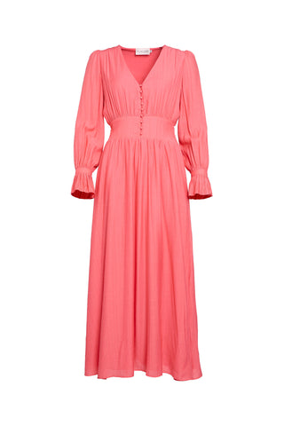 Phoebe V-Neck Maxi Dress Coral