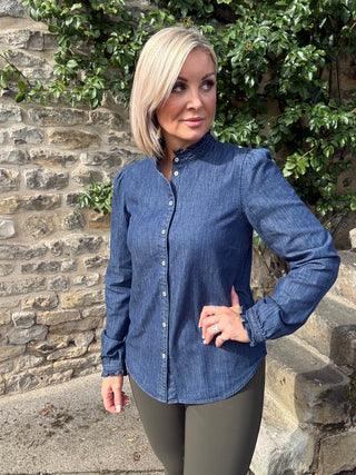 Abbey - Denim Frill