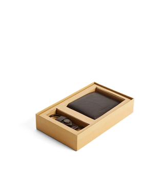 Wallet And Keyring Gift Set - Chestnut