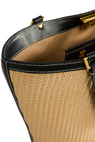 CANNES SHOPPER NATURAL BLACK
