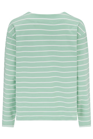 Ladies Causeway II Top - Soft Pistachio Stripe