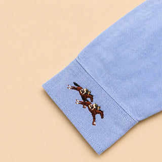 Race Day Oxford Blue Shirt