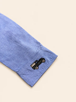 Race Day Oxford Blue Shirt