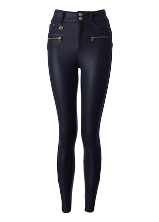Coated Jodhpur Jean in Navy