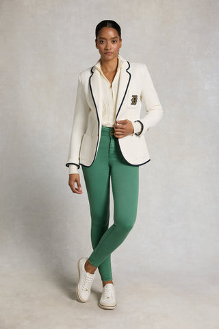 CONTOUR SKINNY JEAN IN COURT GREEN