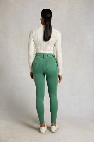 CONTOUR SKINNY JEAN IN COURT GREEN