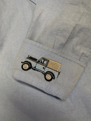 Men's Blue Oxford Shirt - Land Rover
