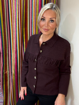 Beyonce Cardigan in Chocolate Chip