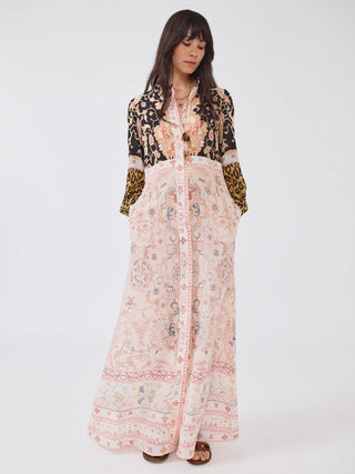 DESERT LOOM SILK SHIRT DRESS