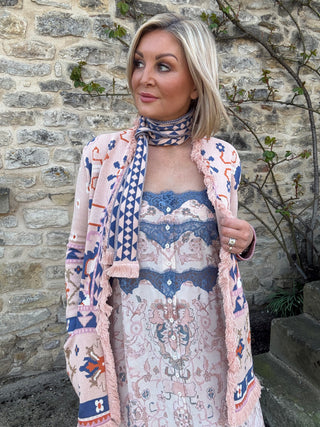 DESERT LOOM CARDIGAN - PINK