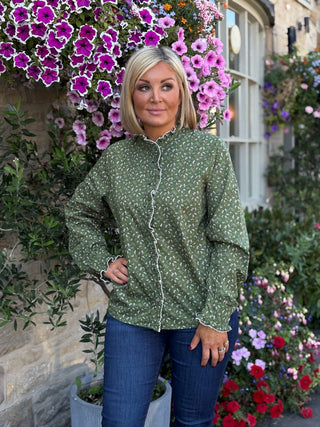 Talia - Olive Green Ducks