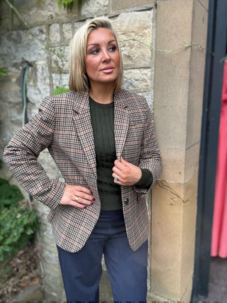 Regular Fit Wool Houndstooth Blazer