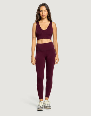 Day Kind 7/8 Leggings - Cherry Crush