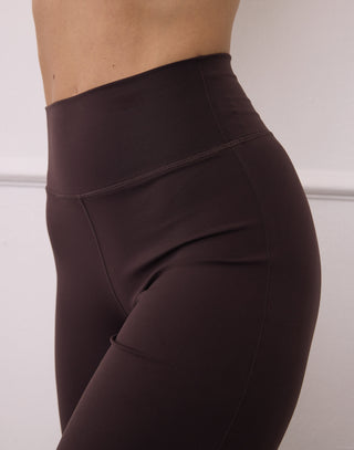 Day Kind Wide Leg Leggings - Mocha Bean