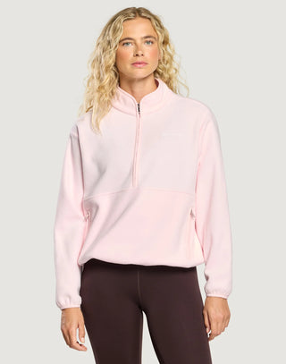 Polar Half Zip Fleece - Ballet Pink