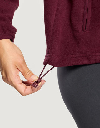 Polar Half Zip Fleece - Cherry Crush