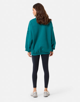 Snap Collar Sierra Sweatshirt Teal