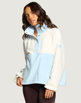 Snap Polar Fleece - Glacial Blue
