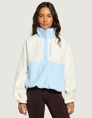 Snap Polar Fleece - Glacial Blue