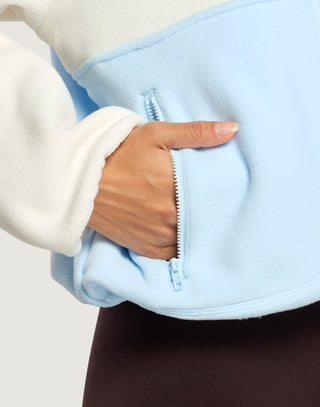 Snap Polar Fleece - Glacial Blue