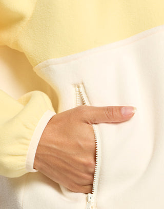 Snap Polar Fleece - Pale Vanilla
