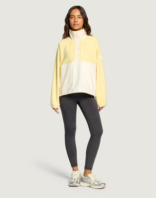 Snap Polar Fleece - Pale Vanilla