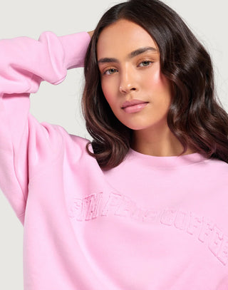 Daily Relaxed Fit Crewneck - Pink Blossom