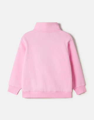 Kids Snap Collar Sierra Sweatshirt - Pink Blossom