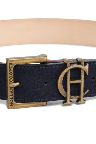 MEN'S CLASSIC BELT NAVY SUEDE