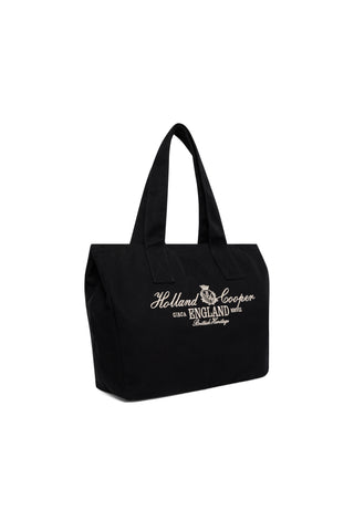 ESSENTIAL TOTE BAG BLACK ECRU