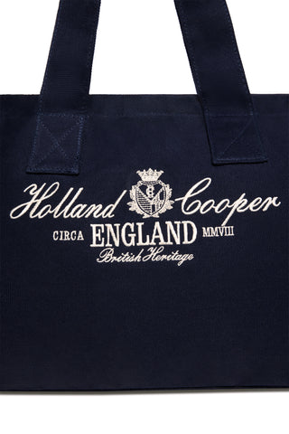 Essential Tote Bag Navy Ecru