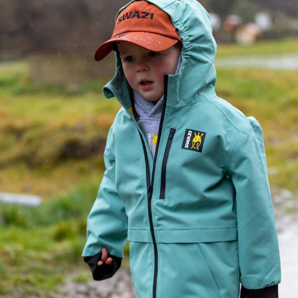 Swazi Kid's Mangrove Rain Jacket - Teal