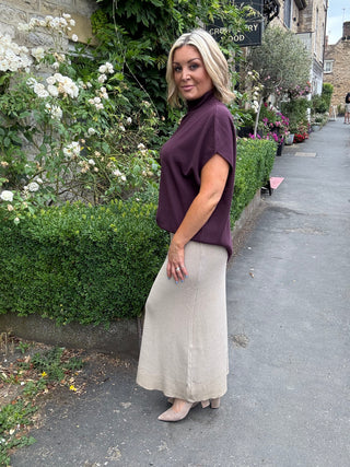 Flavia Ribbed Knit Maxi Skirt