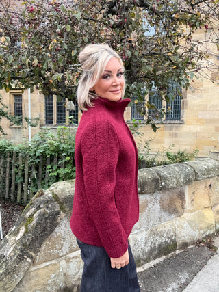 Gianna Wool Mix Wrapover Jacket