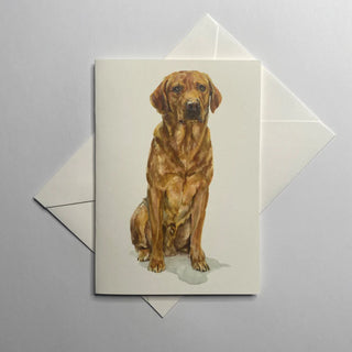 Fox Red Lab - Greeting Card