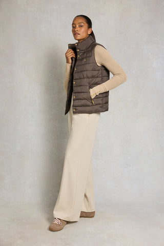 FERNCROFT PADDED GILET - OLIVE BROWN