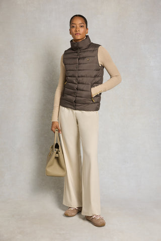 FERNCROFT PADDED GILET - OLIVE BROWN