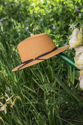 Francesca Hat in Camel Navy
