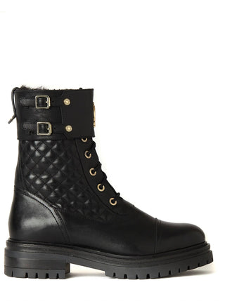 Camden Biker Boot in Black