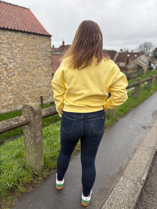 Urban Snap Collar Sweatshirt Lemon Sorbet