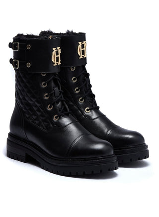 Camden Biker Boot in Black