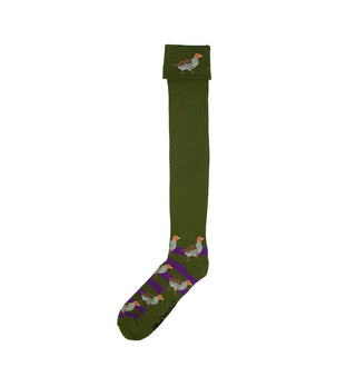 Green & Purple Grouse Shooting / Walking Socks
