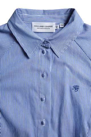 AIMEE DRESS IN BLUE STRIPE