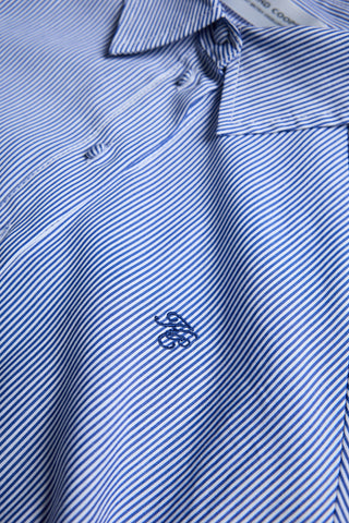 AIMEE DRESS IN BLUE STRIPE