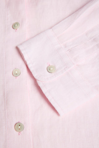 RELAXED FIT AMALFI SHIRT POWDER PINK LINEN