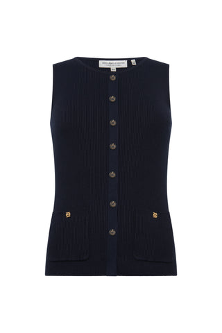 AUBREY KNITTED TANK INK NAVY