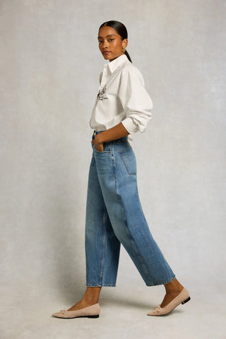 BARREL LEG JEAN - VINTAGE DENIM